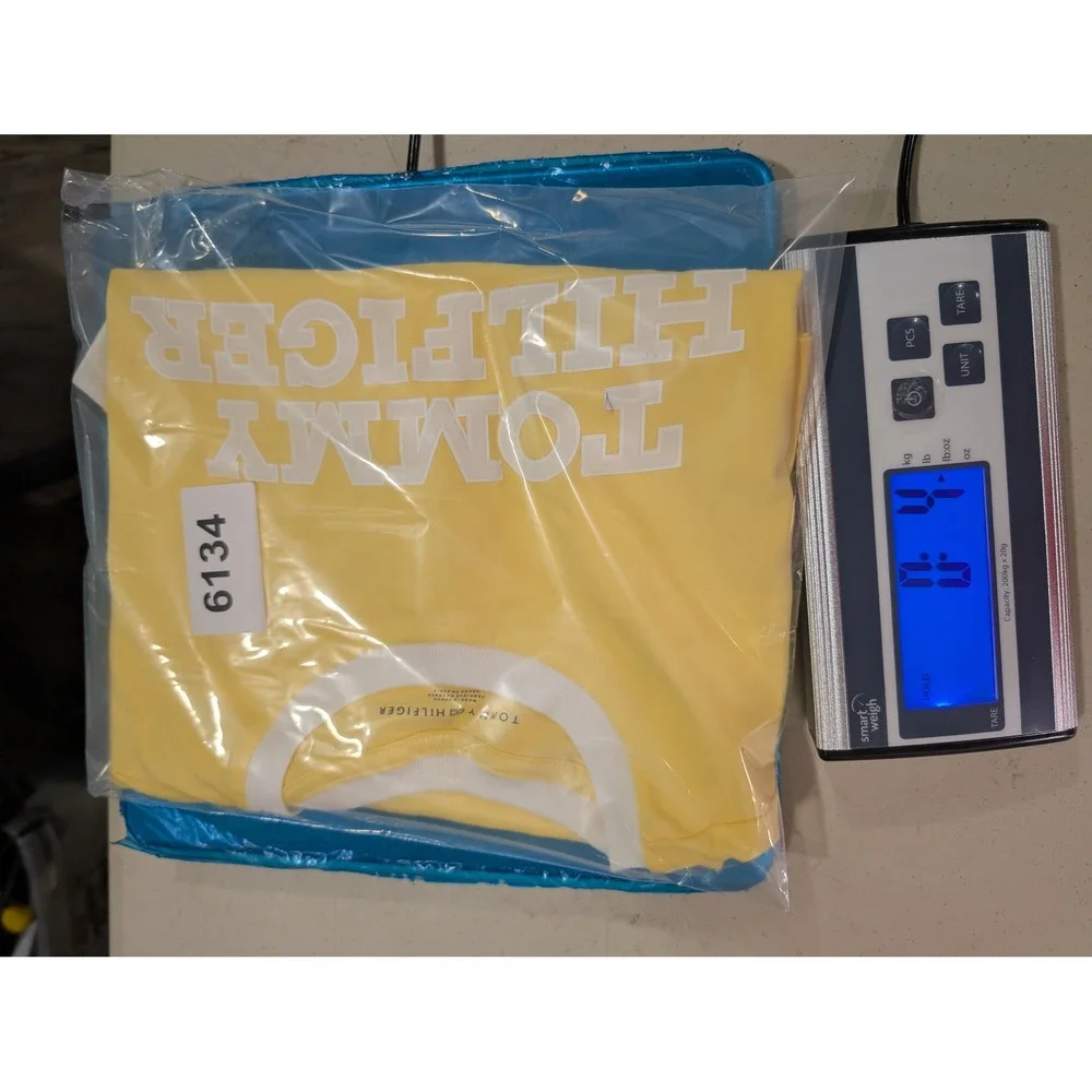 Tommy Hilfiger Mens Ringer T-Shirt Yellow Size Large